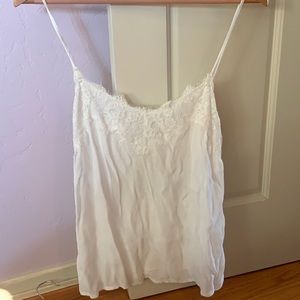 Size medium white lace tank top from Abercrombie and Fitch